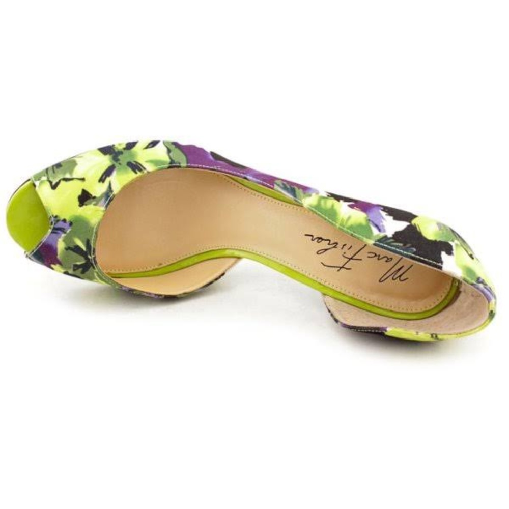 NWT Marc Fisher DOrsay Pumps Peep Toe Floral Heels - Picture 2 of 8